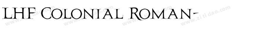 LHF Colonial Roman字体转换